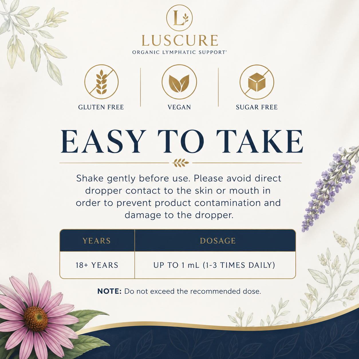 LUSCURE - Organic Lymphatic Support Drops